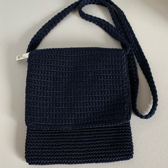 The Sak Handbags - The Sak Navy Crochet Crossbody Purse